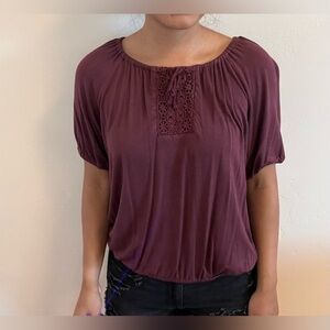 Purple plum color blouse. Very soft material. Size XL girls